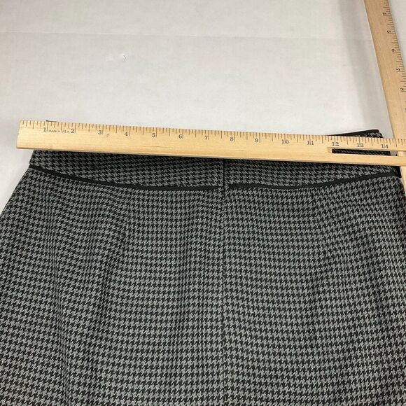 Banana Republic Womens Pencil Skirt Houndstooth Professional Back Zip Up Size 4 - Picture 9 of 11